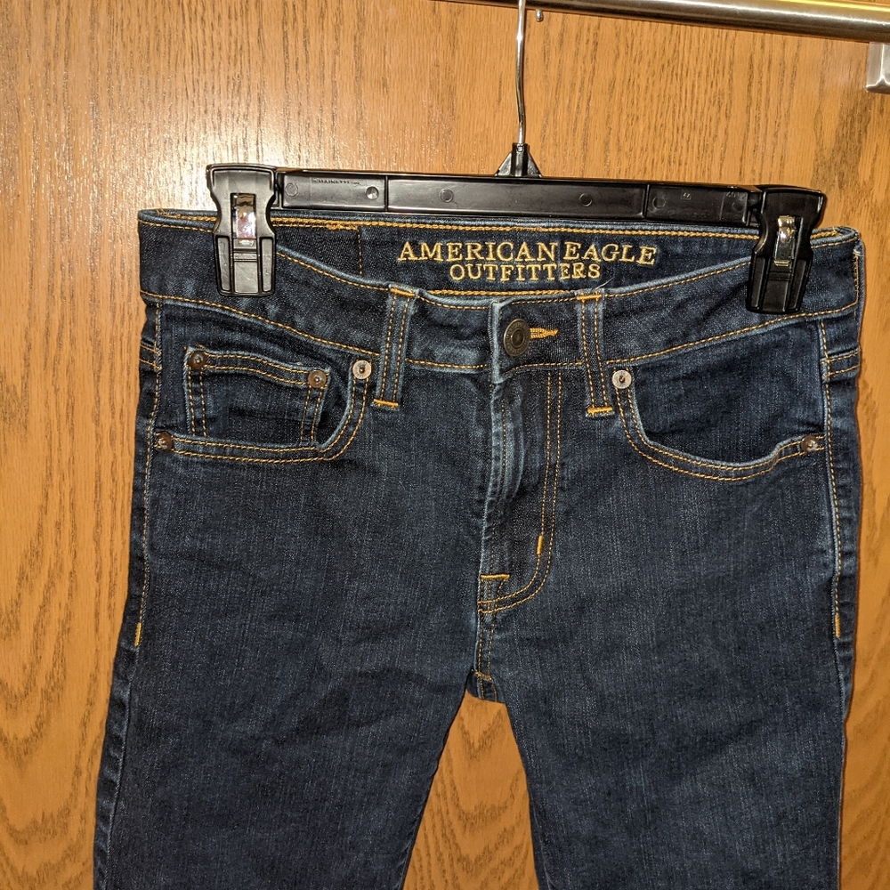 American Eagle Slim Straight Jeans 28x28 blue